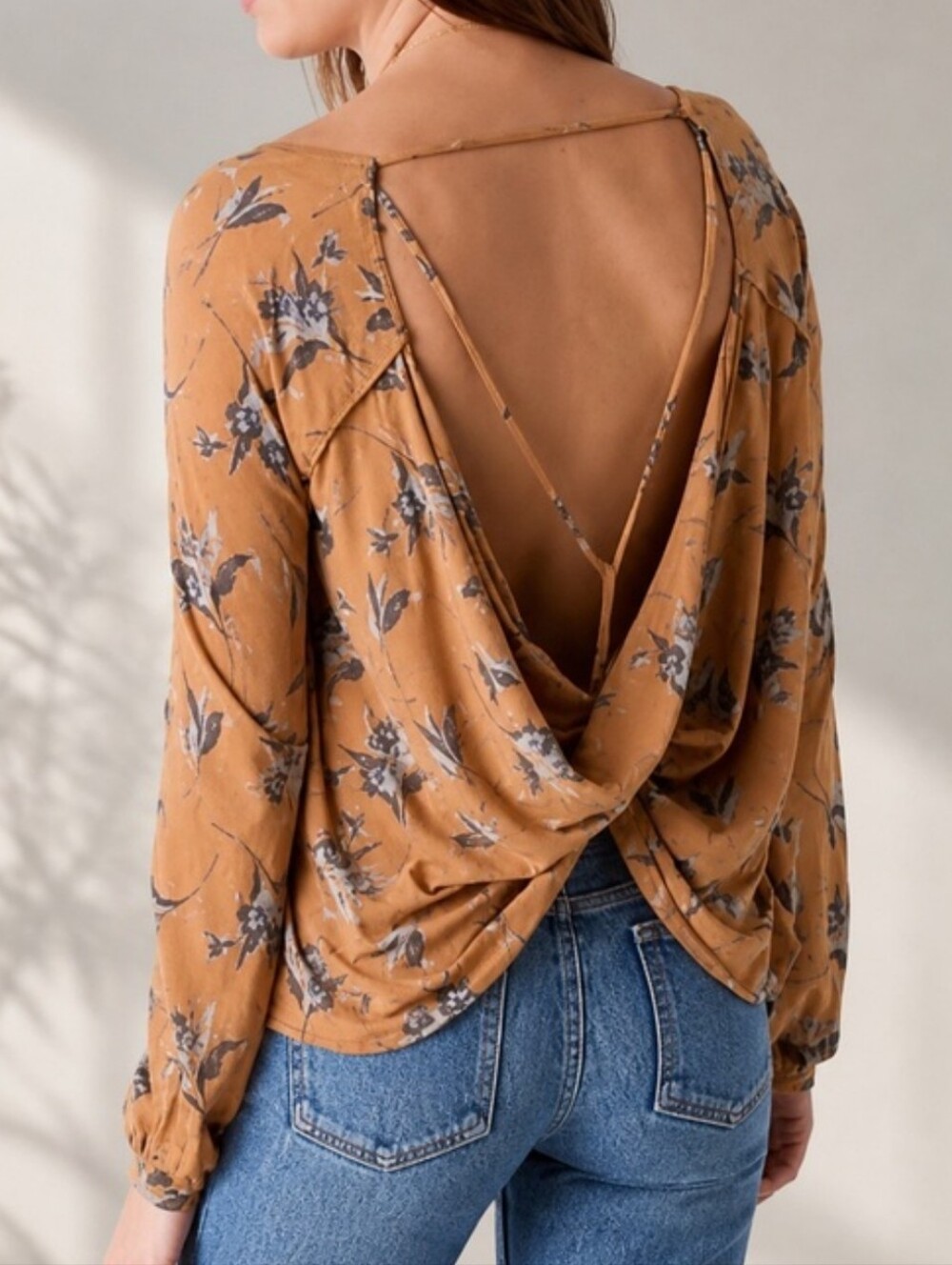 Free People Fanta Top in Goldenrod sz XS - Picture 2 of 9